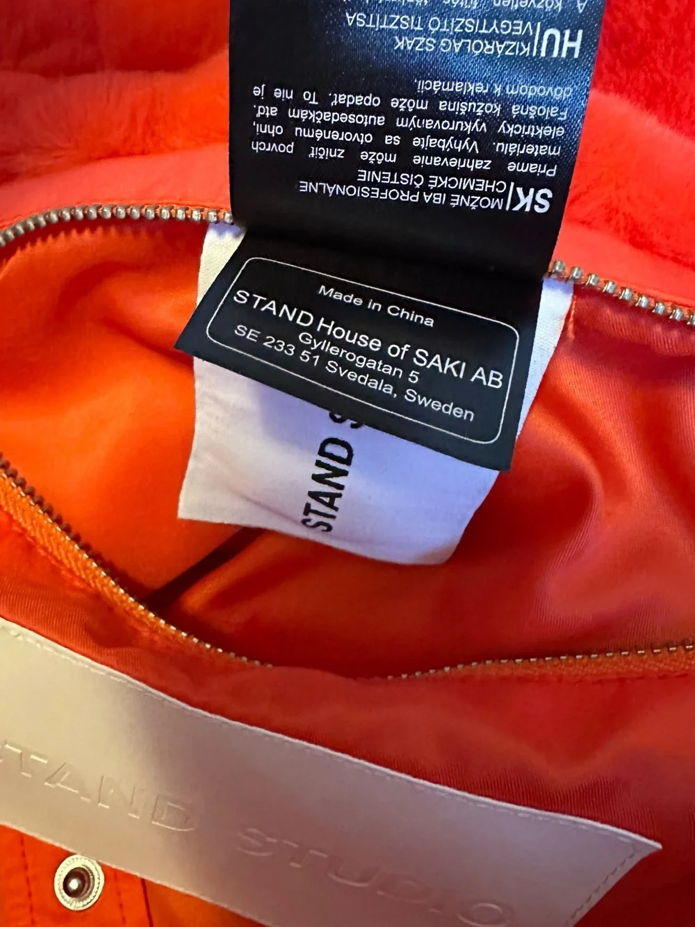 Stand Studio Plush Oversized Tote Bag in Bright Coral NWOT
